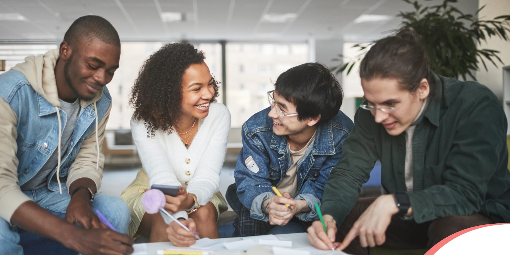 International Master's Students in a Study Group